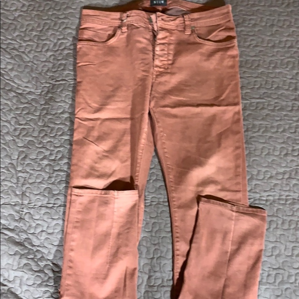 Burgundy Jeans barely worn